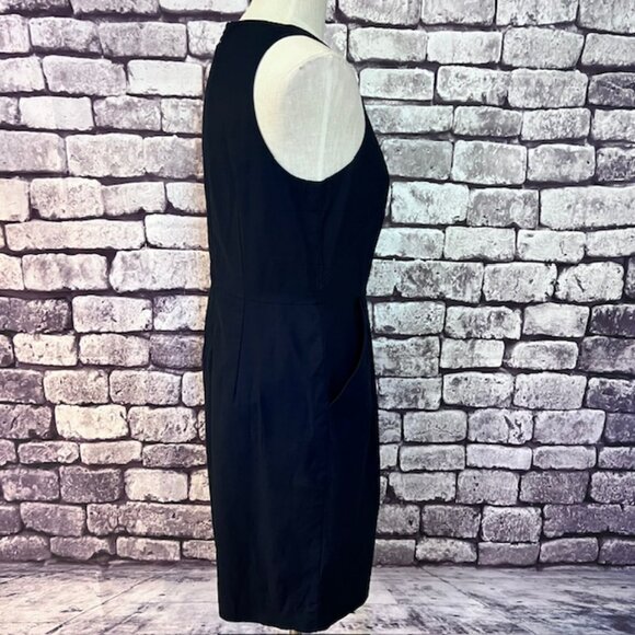 Ann Taylor Navy Fully Sleeveless Dress Size 6 - Picture 8 of 10